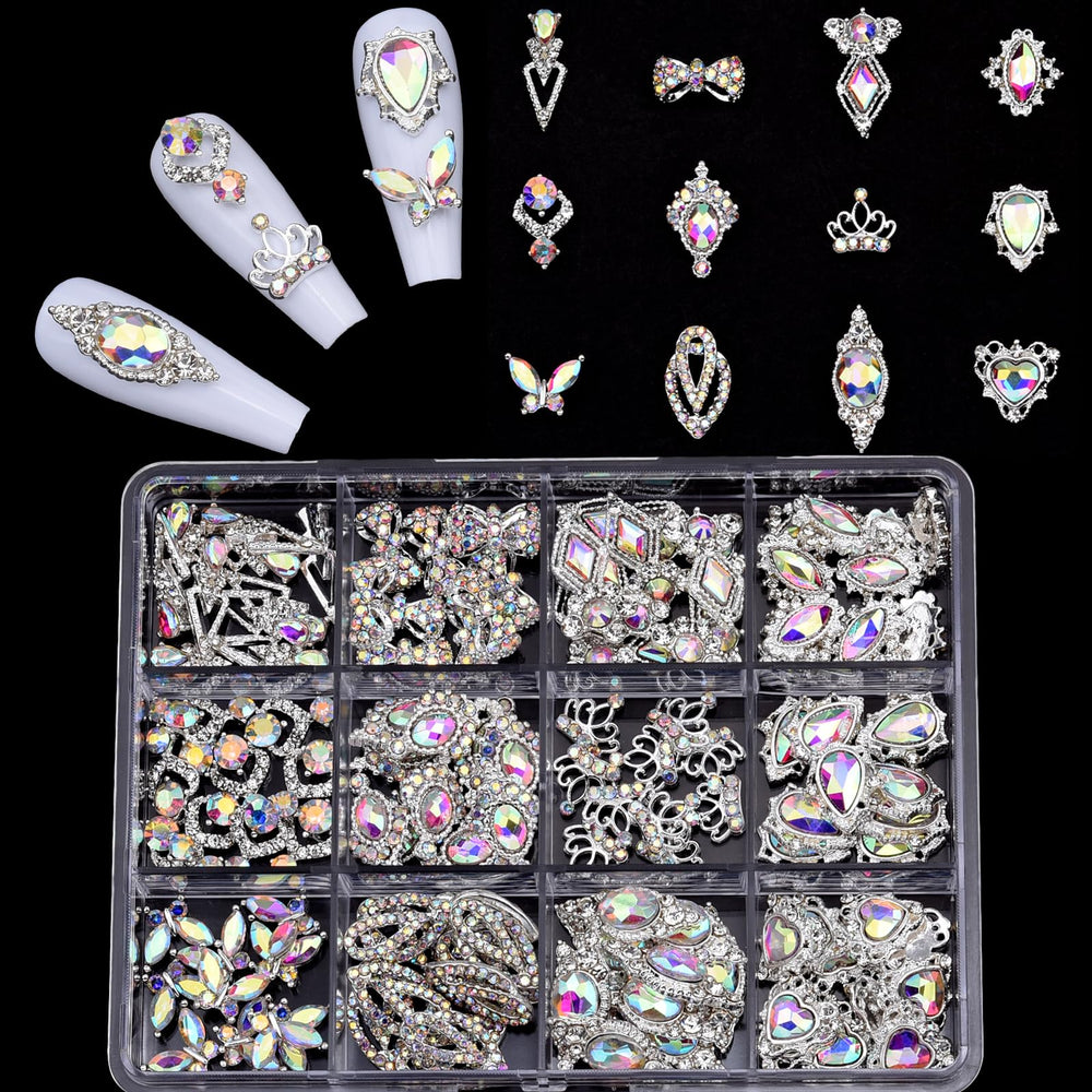 TEEKME 120pcs rhinestones kit for versatile manicures and crafts