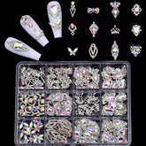 TEEKME 120pcs rhinestones kit for versatile manicures and crafts