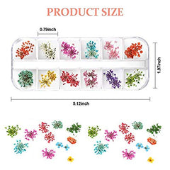 Teenitor 3D nail art stickers with starry leaves for dimensional accents.