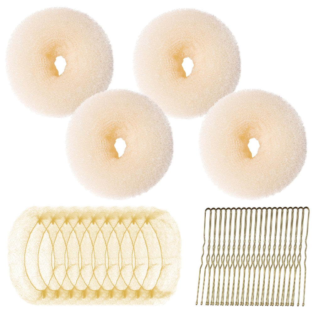 Teenitor hair bun maker kit donut bun medium enables quick, polished buns.
