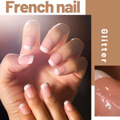 Teenitor glitter nails artistry adds sparkle for party-ready looks.