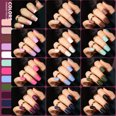 Teenitor glitter press-on nails provide holo shine for party-ready style.