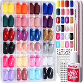 Teenitor medium square press-on nails in glossy finish for fast, salon-like manicures.
