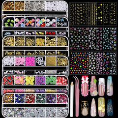Teenitor gold nail art stickers for a chic, glossy manicure.