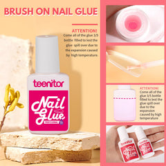 Teenitor nail clipper pairs with tips for clean shaping