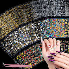 Teenitor nail stickers butterfly design for playful, family-friendly nail art