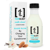 Teenology Teen Conditioner Vanilla Almond bottle promotes balanced scalp and soft hair.