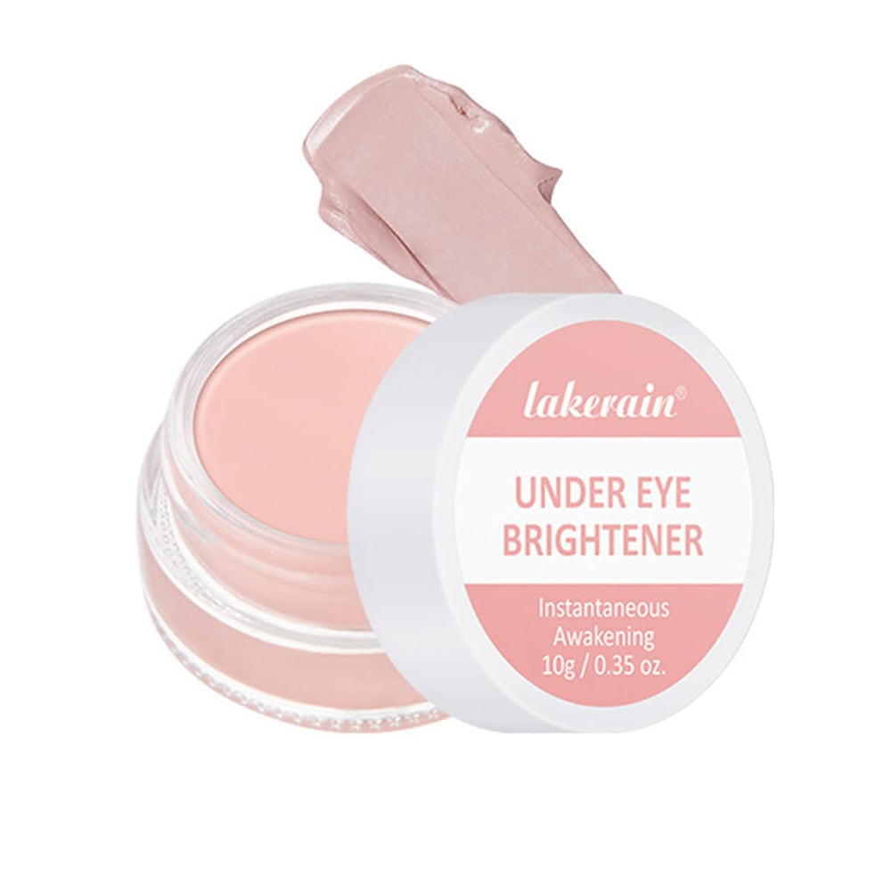 TEEROVA Under Eye Brightener swatch in light pink conceals dark circles.