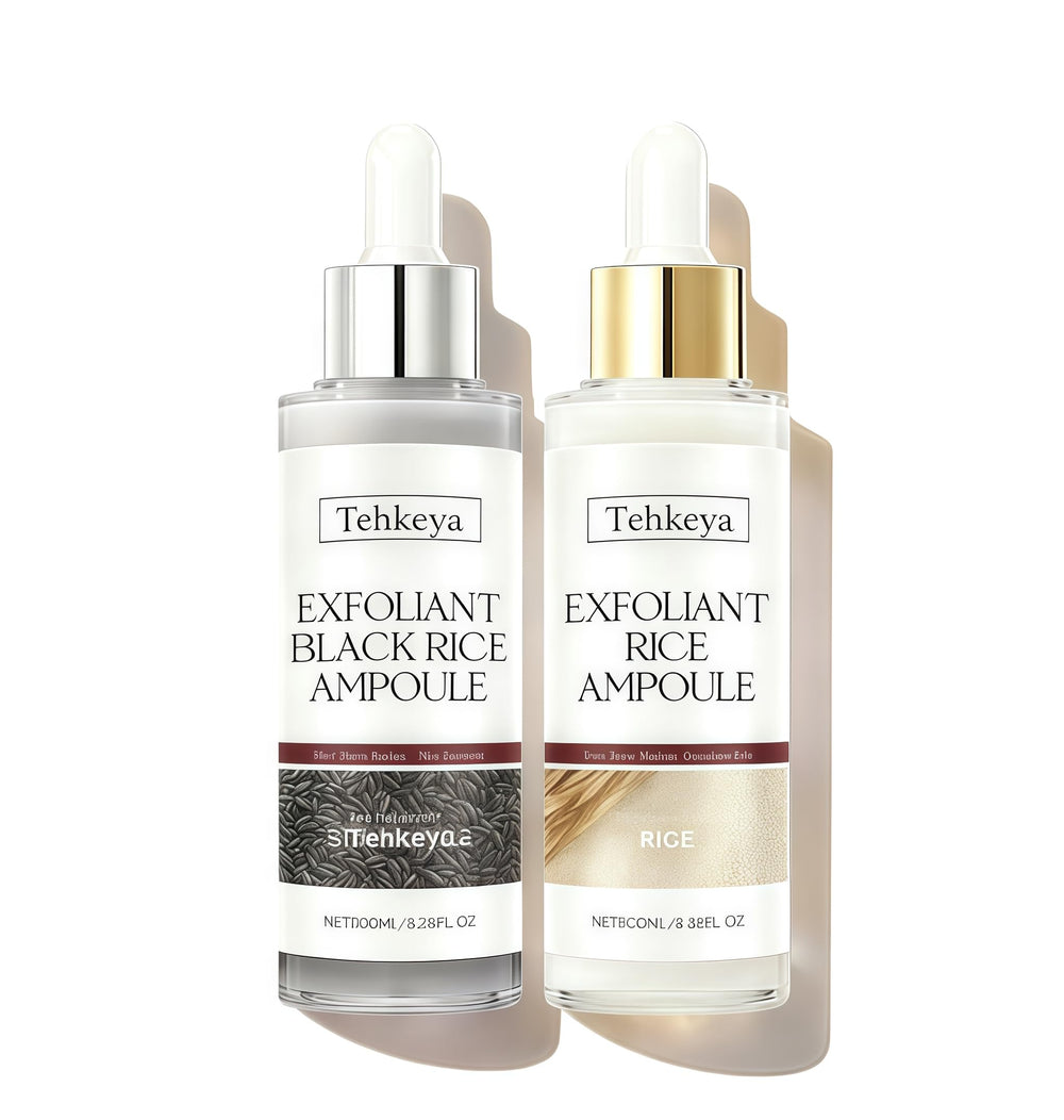 Tehkeya Peel Shot Glow white rice ampoule bottle for radiant skin