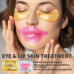 TEIHWAL 24K gold eye patches relieve puffiness and brighten the under-eye area.