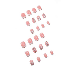 Teilihai glossy pink full-cover tips for a smooth daily manicure.