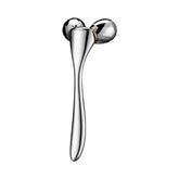 Tekson Zine Alloy Face Roller close-up showing smooth, cooling massage action