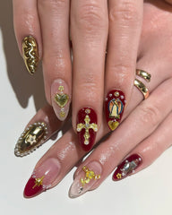 TemBelle virgin mary charm highlights spiritual motifs for standout nails.