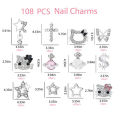 TemBelle 3D kawaii cat nail charms add playful accents to creative manicures.