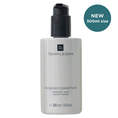TEMPLESPA In Good Condition hair application demonstrates detangling and shine.