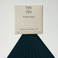 Tenoverten Rose Wipes biodegradable packaging supports eco-friendly nail care on the go.