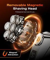 TEPOTZ magnetic detachable head enables quick cleaning and easy head changes.