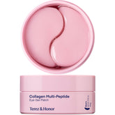 TEREZ & HONOR peptide collagen under-eye patches pack for firmer, hydrated under-eyes.
