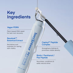 TEREZ & HONOR Reviving Lash Serum packaging front emphasizing vegan, fragrance-free care