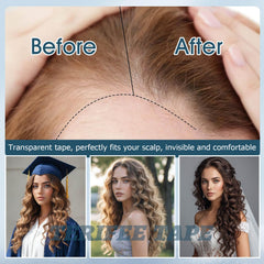 TERIFEE ultra-thin tape conceals well under natural hair.