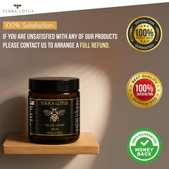 Ingredients list for Terra Lotus Honey Tallow Balm with grass-fed tallow and raw honey