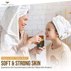 Terra Lotus label close-up shows unscented formula for sensitive skin