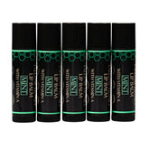 Terra Lotus organic tallow lip balm 5-pack tubes provide long-lasting moisture.