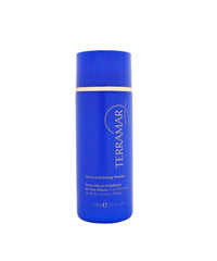 Terramar Micro-Exfoliating Powder activation shows gentle water-activated lather for daily use.