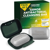 Terramed Just Think Comfort antibacterial soap bar front view for daily hygiene and freshness.