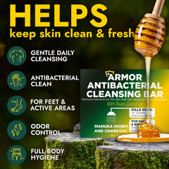 Terramed Just Think Comfort soap in lather shows rich foam for deep cleansing.