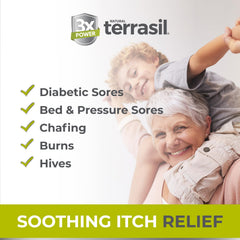 Terrasil Calendula Soap Bar close-up texture highlighting glycerin-rich hydration
