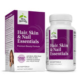 Terry Naturally Hair, Skin & Nail Essentials bottle shown for daily wellness support for hair and nails