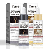 Tetea Peel Shot Glow Rice Ampoule Duo box showcases dual formulas for radiance and texture.
