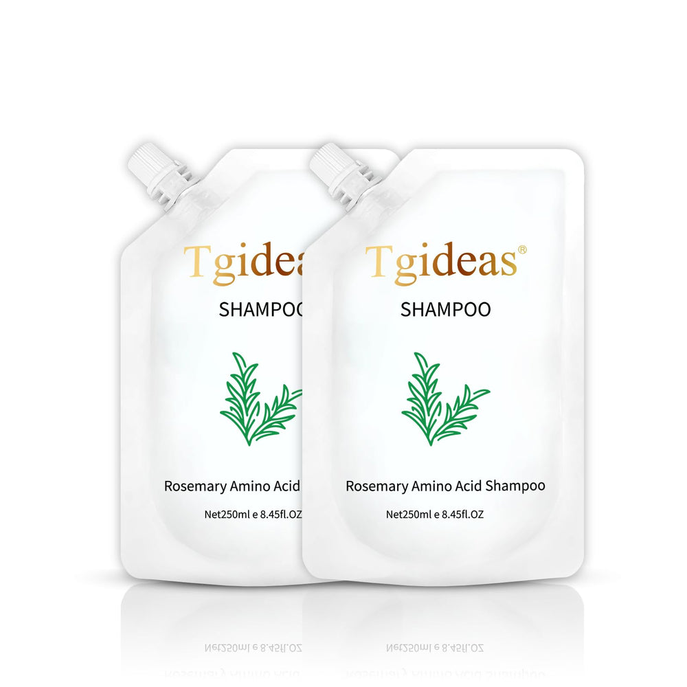 Tgideas Rosemary Biotin Amino Acid Shampoo bottle front view promotes nourished hair.