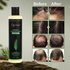 Rosemary Shampoo ingredients visual with nourishing botanicals and keratin