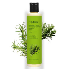 TGIDEASA Rosemary Shampoo bottle highlighting strengthened hair benefits