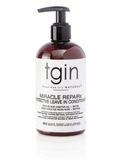 Thank God It's Natural tgin Miracle RepaiRx bottle displaying protective leave-in conditioner
