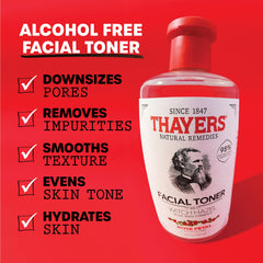 THAYERS Aloe Vera formula bottle highlighting soothing hydration.