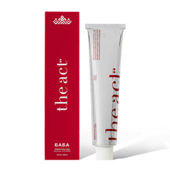 The Act BABA whipped cream jar shows rich hydration for soft skin.