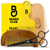 The Beard Club brush for even oil distribution and detangling.