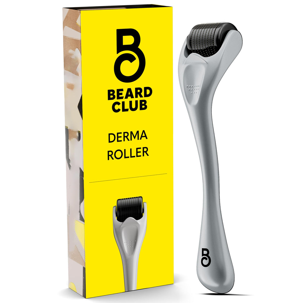 The Beard Club Derma Roller for the face to prep skin and beard with micro-treatments.