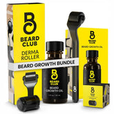 The Beard Club Premium Derma Roller with 540 titanium needles for precise facial microneedling