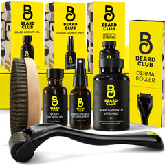 The Beard Club Signature Beard Growth Kit derma roller close-up for skin refreshment