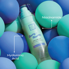 Mist texture close up showing lightweight hydration.