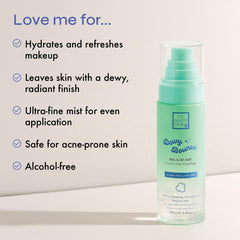 The Beauty Crop mist spray offers even, lightweight setting.