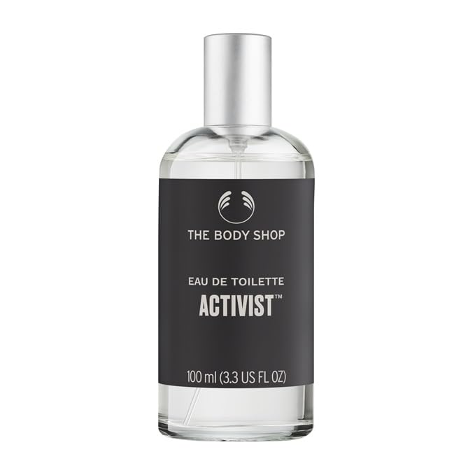 The Body Shop Activist EDT spray bottle for daily wear and evening looks.