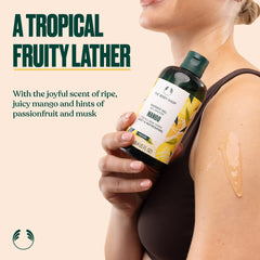 The Body Shop Mango Hand Balm tube provides quick, non-greasy hydration.
