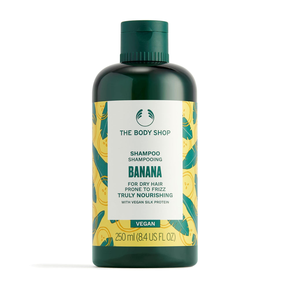 The Body Shop Nourishing Banana Shampoo bottle 250ml for daily cleansing