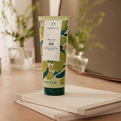 The Body Shop Olive Body Lotion on skin showing a soft glow after application.