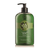 The Body Shop Olive Shower Gel Jumbo bottle with soap-free cleansing and Mediterranean scent.